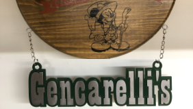 The wooden sign was a craft we made while staying at the Disney Campground…